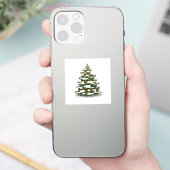 DOUANE KUSTVINYLSTICKER : CHRISTMAS TREE STICKER (Telefoon)