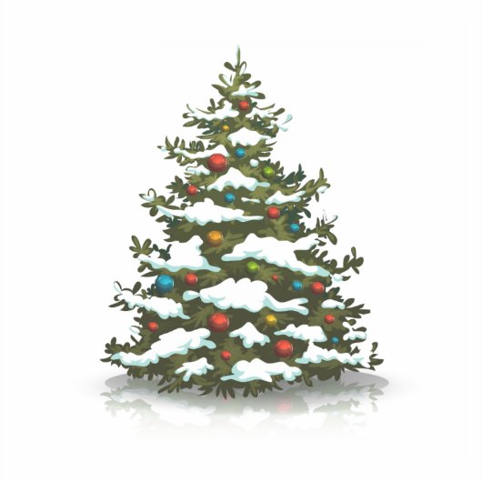 DOUANE KUSTVINYLSTICKER : CHRISTMAS TREE STICKER (Voorkant)