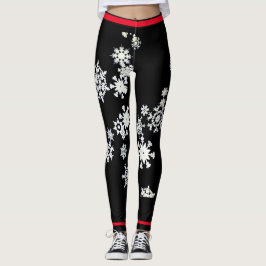 DOUANE-LEGGINGS SNOWFLAY MET RED LEGGINGS