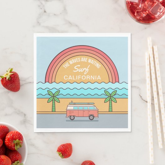 Douane-locatie Surfer papieren servetten (Insitu)