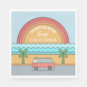 Douane-locatie Surfer papieren servetten (Voorkant)