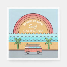 Douane-locatie Surfer papieren servetten