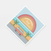 Douane-locatie Surfer papieren servetten (Hoek)