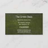 Douane Logo Vegetarian Restaurant Visitekaartje (Achterkant)