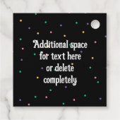 DOUANE Mardi Gras Theme Fun Festive Bads Bedankjes Labels (Achterkant)