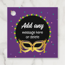DOUANE Mardi Gras Theme Fun Festive Bads Bedankjes Labels