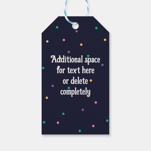 DOUANE Mardi Gras Theme Fun Festive Bads Cadeaulabel (Achterkant)