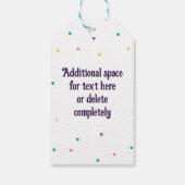 DOUANE Mardi Gras Theme Fun Festive Bads Cadeaulabel (Achterkant)