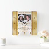 Douane Memorial Clock for Loss of Grandmoeder Vierkante Klok (Huis)