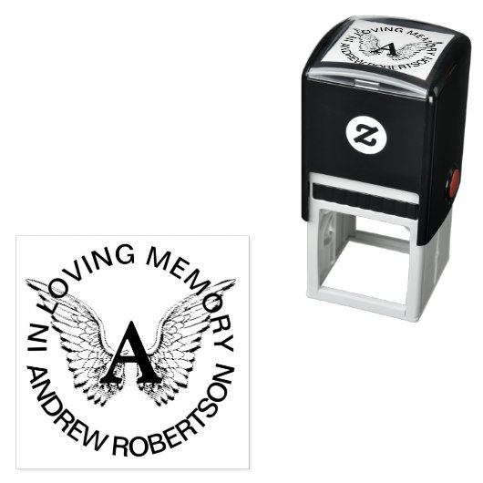 Douane Memorial Monogram Rubberstempel Zelfinktende Stempel (In situ)