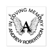 Douane Memorial Monogram Rubberstempel Zelfinktende Stempel (Design)