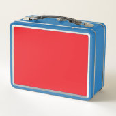Douane metalen lunchbox retro schoolcadeau (Achterkant)