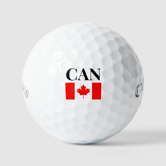 Douane-monogram Canadese vlag Callaway superson Golfballen (Voorkant)