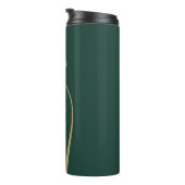 Douane Monogramed met Naam Smaragd Groen Goud Thermosbeker (Geroteerd rechts)
