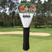 Douane Naam Clubs En Bal Navy Blauwe Foto Golfheadcover