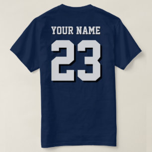 Douane Naam en Nummer Jersey Sporten T-shirt