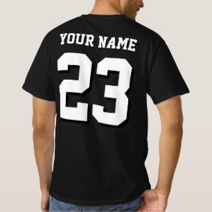 Douane Naam en Nummer Jersey Sporten T-shirt