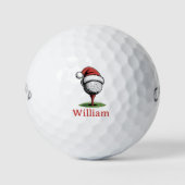 Douane Naam Golfballen Kerst Golf Santa Golfer (Voorkant)