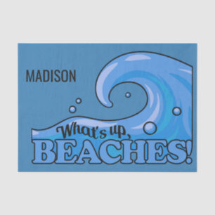 Douane-naam Papier van Funny Beach Wave