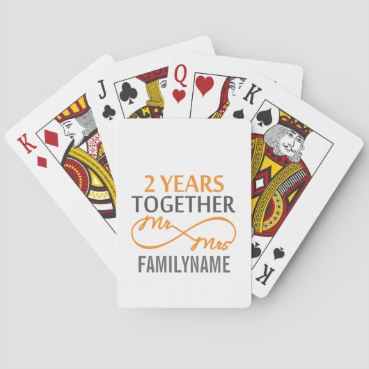 Douane-nr. en mevrouw 2de Jubileum Pokerkaarten (Achterkant)