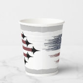 douane Onafhankelijkheidsdag vliegtuig vlag docume Papieren Bekers (Rechts)