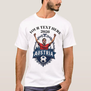 Douane Oostenrijk Voetbal Team Supporter T-shirt