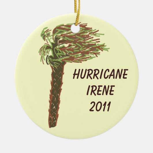 Douane-orkaanherdenkingsOrnament - Neutraal Keramisch Ornament (Voorkant)