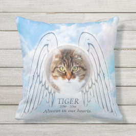 Douane Pet Memorial met Angel Wings Buitenkussen