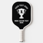 Douane pickleball-paddel trofee beker voor kampioe pickleball paddle (Achterkant)