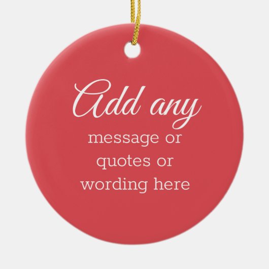 DOUANE Plain Elegant Red-keramisch sieraad Keramisch Ornament (Voorkant)