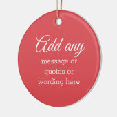 DOUANE Plain Elegant Red-keramisch sieraad Keramisch Ornament (Links)