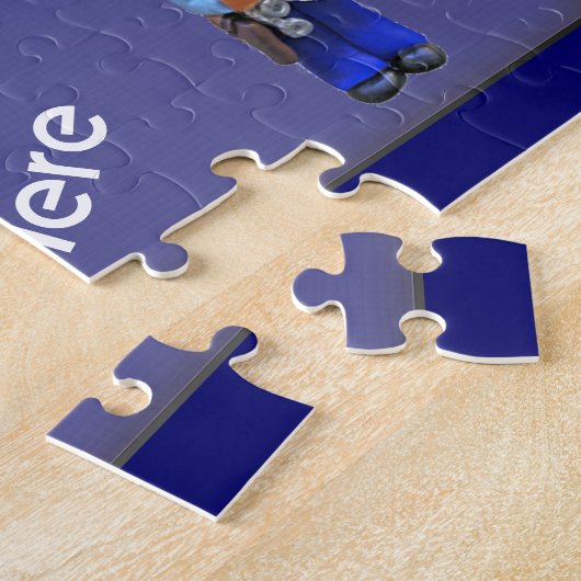 Douane-politieagent Jigzaag Puzzle Legpuzzel (Zijkant)