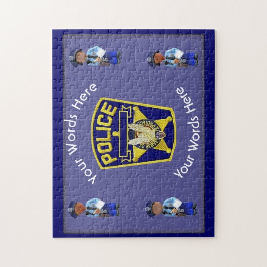 Douane-politieagent Jigzaag Puzzle Legpuzzel (Verticaal)