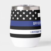 Douane-politieagent met politie-afdeling blauwe li (Voorkant)