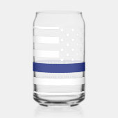 Douane-politieagent met politie-afdeling blauwe li blikvorm glas (Rechts)