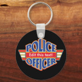 Douane-politieagent Sleutelhanger (Voorkant)