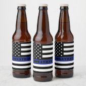 Douane Politieagent Thin Blue Line Police Dept. Bier Etiket (Flessen)