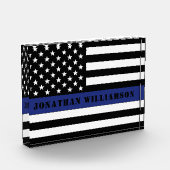 Douane Politieagent Thin Blue Line Police Dept. Fotoblokken (Links)