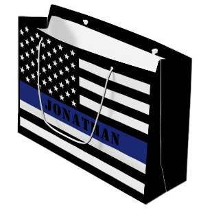 Douane Politieagent Thin Blue Line Police Dept. Groot Cadeauzakje