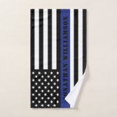 Douane Politieagent Thin Blue Line Police Dept. Handdoek (Handdoek)