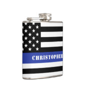 Douane Politieagent Thin Blue Line Police Dept. Heupfles (Rechts)