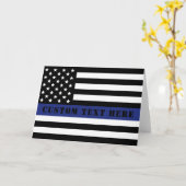 Douane Politieagent Thin Blue Line Police Dept. Kaart (Gele Bloem)