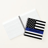 Douane Politieagent Thin Blue Line Police Dept. Notitieboek (Binnen)