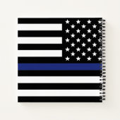 Douane Politieagent Thin Blue Line Police Dept. Notitieboek (Achterkant)