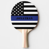 Douane Politieagent Thin Blue Line Police Dept. Tafeltennisbatje (Voorkant)