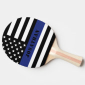 Douane Politieagent Thin Blue Line Police Dept. Tafeltennisbatje (Zijkant)