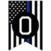 Douane-politiebeambte Thin Blue Line Congrates Vlaggetjes (Tweede vlag)