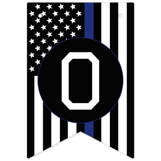 Douane-politiebeambte Thin Blue Line Congrates Vlaggetjes (Tweede vlag)