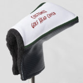Douane Putter Golf Head Cover (3/4 voorkant)