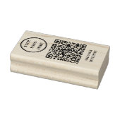 Douane QR-code & bedrijfslogo rubberen stempel (Stempel)